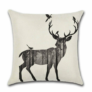 Cushion Cover Deer - Giant Lobelia