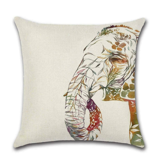 Cushion Cover Elephant - Grafic Trunk - Giant Lobelia