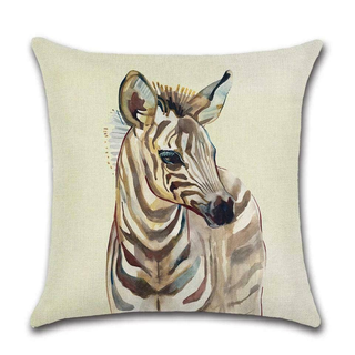 Cushion Cover Africa - Zebra - Giant Lobelia