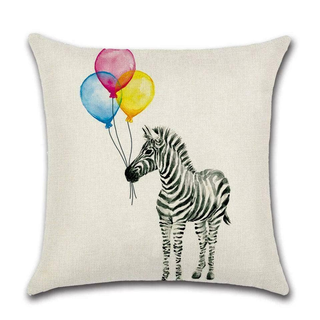 Cushion Cover Ballon - Zebra - Giant Lobelia