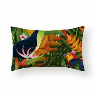 Cushion Cover Amazone - Toucan Long - Giant Lobelia