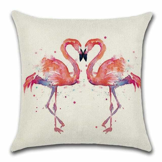 Cushion Cover Flamingo - Diana - Giant Lobelia