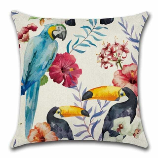 Cushion Cover Wild Life - Laren - Giant Lobelia