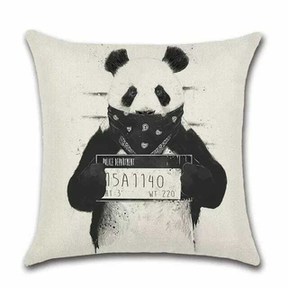 Cushion Cover Panda - Bandana - Giant Lobelia