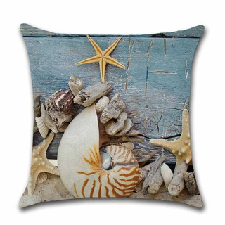 Cushion Cover Sea - Donna - Giant Lobelia