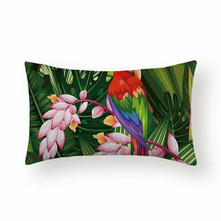 Cushion Cover Amazone - Parrot Long - Giant Lobelia