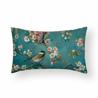 Cushion Cover Tomtit - Aaki Long - Giant Lobelia