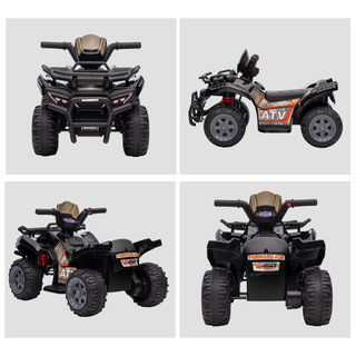 6V Kids Electric Ride on Car Toddlers Quad Bike ATV Toy With Music for 18-36 months Black - Giant Lobelia