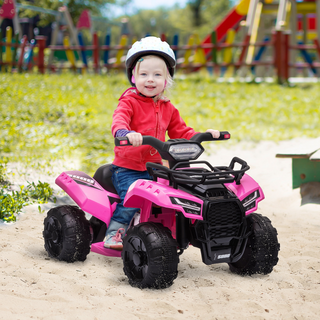 6V Kids Electric Ride on Car Toddlers Quad Bike ATV Toy With Music for 18-36 months Pink - Giant Lobelia