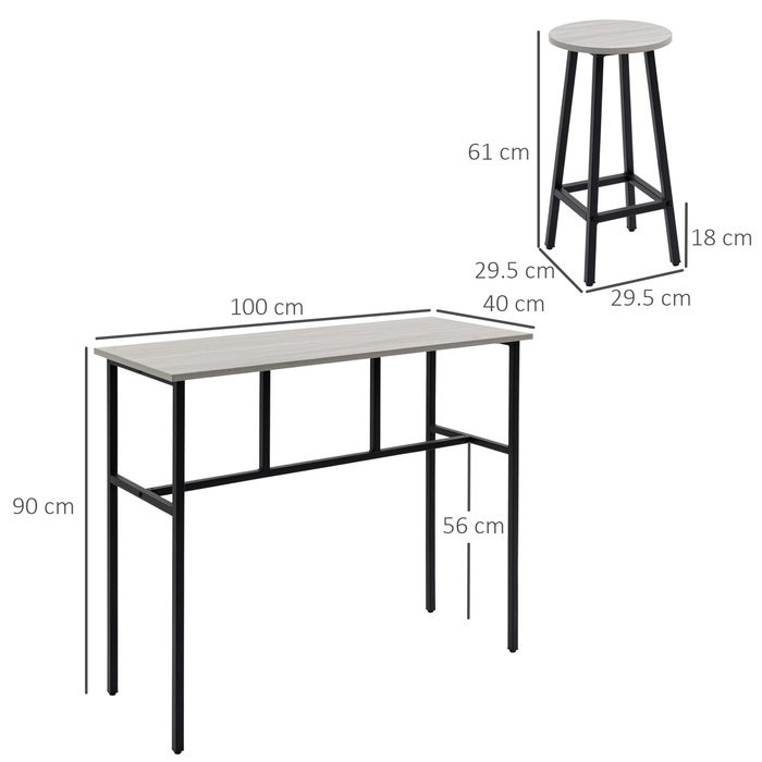 Breakfast bar table discount with 4 stools