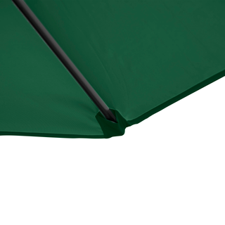 2.5M Garden Cantilever Parasol with 360° Rotation, Offset Roma Patio Umbrella Hanging Sun Shade Canopy Shelter with Cross Base, Green - Giant Lobelia