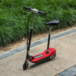 Outdoor Ride On Powered Scooter for kids Sporting Toy 120W Motor Bike 2 x 12V Battery - Red - Giant Lobelia