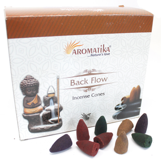 Aromatica Backf20 Incense Cones - 7 Charkras - Giant Lobelia