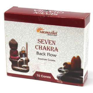 Aromatica Backf20 Incense Cones - 7 Charkras - Giant Lobelia