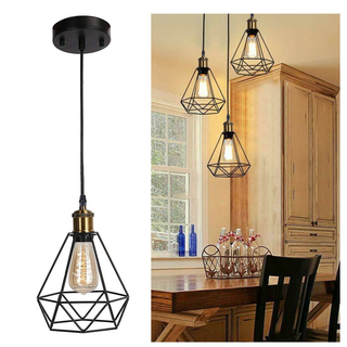 Diamond Cage Pendant Light Ceiling Hanging Light Fixture ~4152 - Giant Lobelia