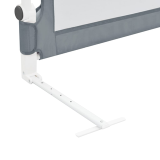 vidaXL Toddler Safety Bed Rail Grey 150x42 cm Polyester - Giant Lobelia