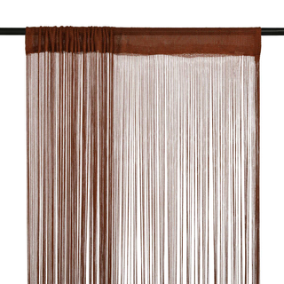 vidaXL String Curtains 2 pcs 100x250 cm Brown - Giant Lobelia