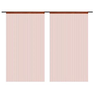 vidaXL String Curtains 2 pcs 100x250 cm Brown - Giant Lobelia