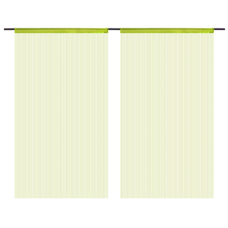 vidaXL String Curtains 2 pcs 100x250 cm Green - Giant Lobelia