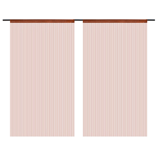 vidaXL String Curtains 2 pcs 140x250 cm Brown - Giant Lobelia