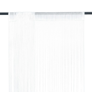 vidaXL String Curtains 2 pcs 140x250 cm White - Giant Lobelia