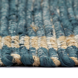 vidaXL Handmade Rug Jute Blue 160x230 cm - Giant Lobelia