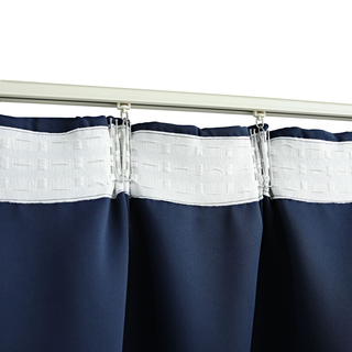 Blackout Curtains with Hooks 2 pcs Blue 140x175 cm - Giant Lobelia