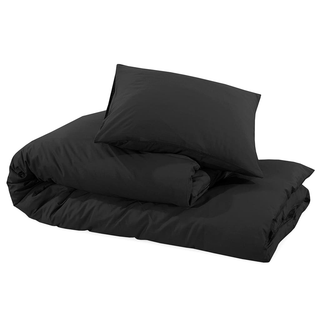 vidaXL Duvet Cover Set Black 225x220 cm Light-weight Microfiber - Giant Lobelia