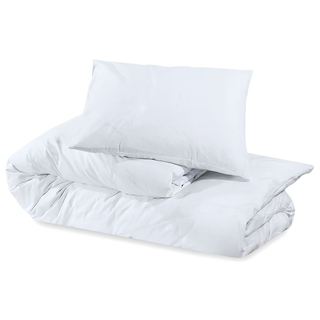 vidaXL Duvet Cover Set White 260x240 cm Cotton - Giant Lobelia