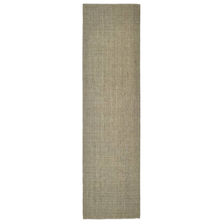 vidaXL Rug Natural Sisal 80x300 cm Green - Giant Lobelia