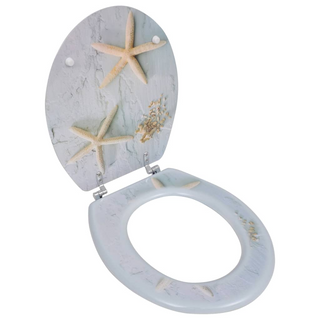 WC Toilet Seat MDF Lid Starfish - Giant Lobelia