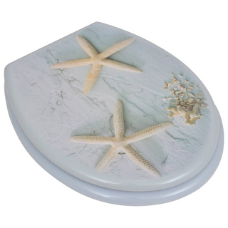 WC Toilet Seat MDF Lid Starfish - Giant Lobelia