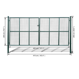 Mesh Garden Gate 415 x 250 cm / 400 x 200 cm - Giant Lobelia