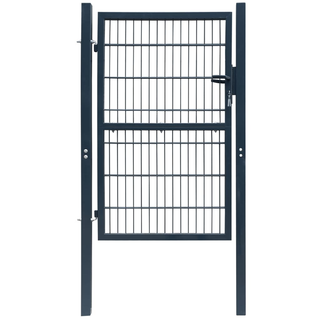 2D Fence Gate (Single) Anthracite Grey 106 x 230 cm - Giant Lobelia