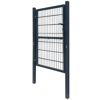 2D Fence Gate (Single) Anthracite Grey 106 x 230 cm - Giant Lobelia