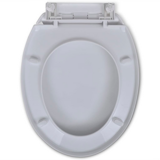 vidaXL Soft-close Toilet Seat White Oval - Giant Lobelia