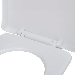 White Soft-close Toilet Seat Square - Giant Lobelia