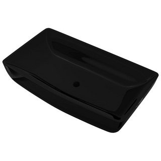 Ceramic Bathroom Sink Basin Black Rectangular - Giant Lobelia