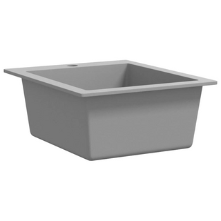 vidaXL Overmount Kitchen Sink Single Basin Granite Grey - Giant Lobelia