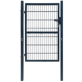 vidaXL Fence Gate Steel 106x248 cm Anthracite - Giant Lobelia