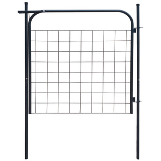 vidaXL Garden Fence Gate 100x100 cm Anthracite - Giant Lobelia