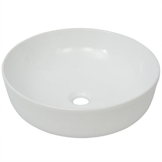 Basin Round Ceramic White 41.5x13.5 cm - Giant Lobelia