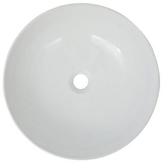 Basin Round Ceramic White 41.5x13.5 cm - Giant Lobelia