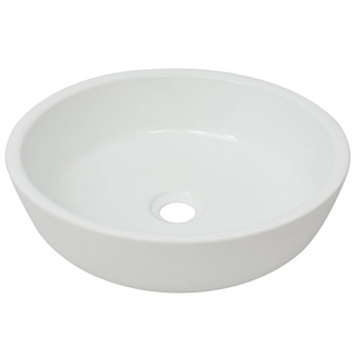 Basin Round Ceramic White 42x12 cm - Giant Lobelia