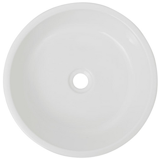 Basin Round Ceramic White 42x12 cm - Giant Lobelia