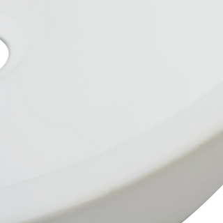 Basin Round Ceramic White 42x12 cm - Giant Lobelia