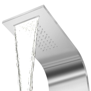 Shower Panel System Stainless Steel Curved - Giant Lobelia