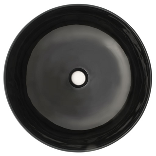 Basin Ceramic Round Black 41.5x13.5 cm - Giant Lobelia