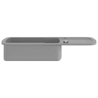 vidaXL Granite Kitchen Sink Single Basin Grey - Giant Lobelia