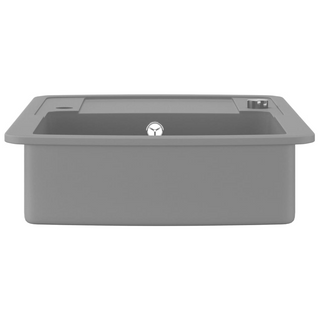 vidaXL Granite Kitchen Sink Single Basin Grey - Giant Lobelia